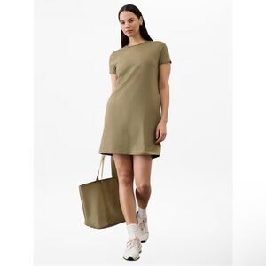 Athleta Essential Tee Dress - Perennial Green - M